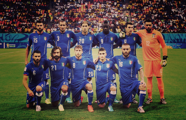 The Italian team that played England