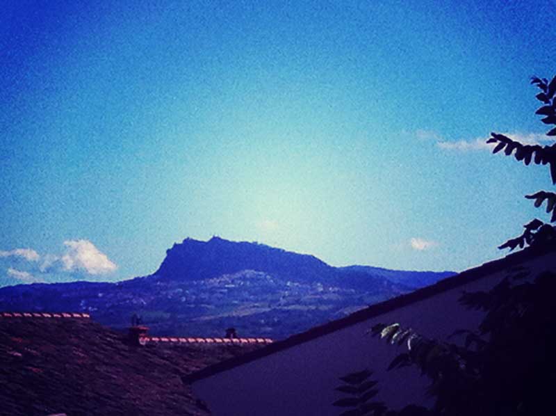 San Marino viewed from Santarcangelo di Romagna