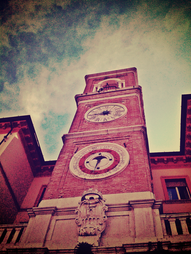 Piazza Tre Martiri's clock tower - la torre dell'Orologio