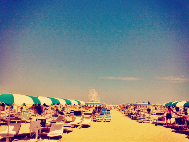 Rimini on the beach - july 2014