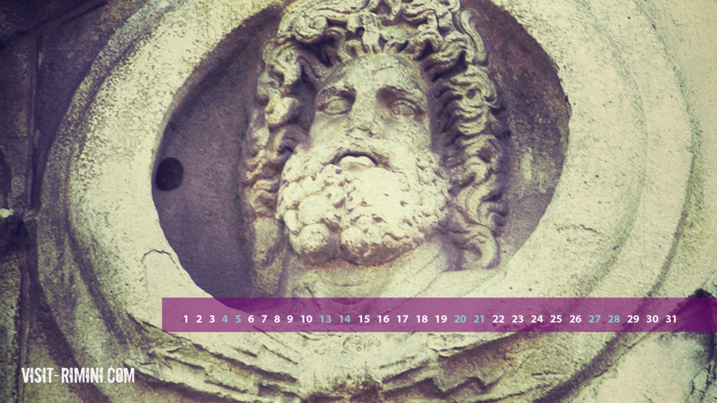 The Face of Jupiter, on Rimini's Arco d'Augusto